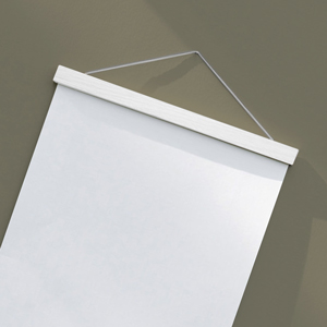 Porte-affiche Blanc